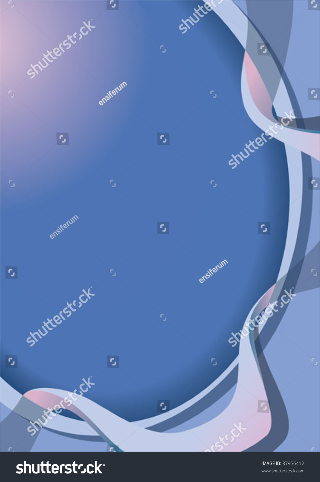 Abstract Blue Background Transparent Ribbon Vector Stock Vector