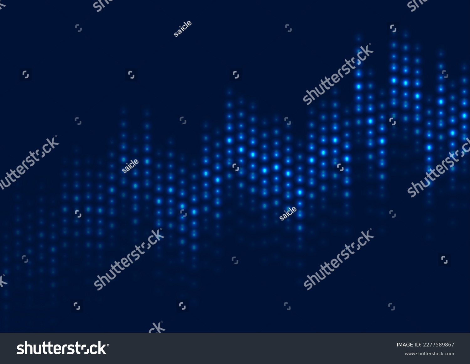 SVG of Abstract blue neon growing financial graph chart background. Vector dotted lines tech design svg