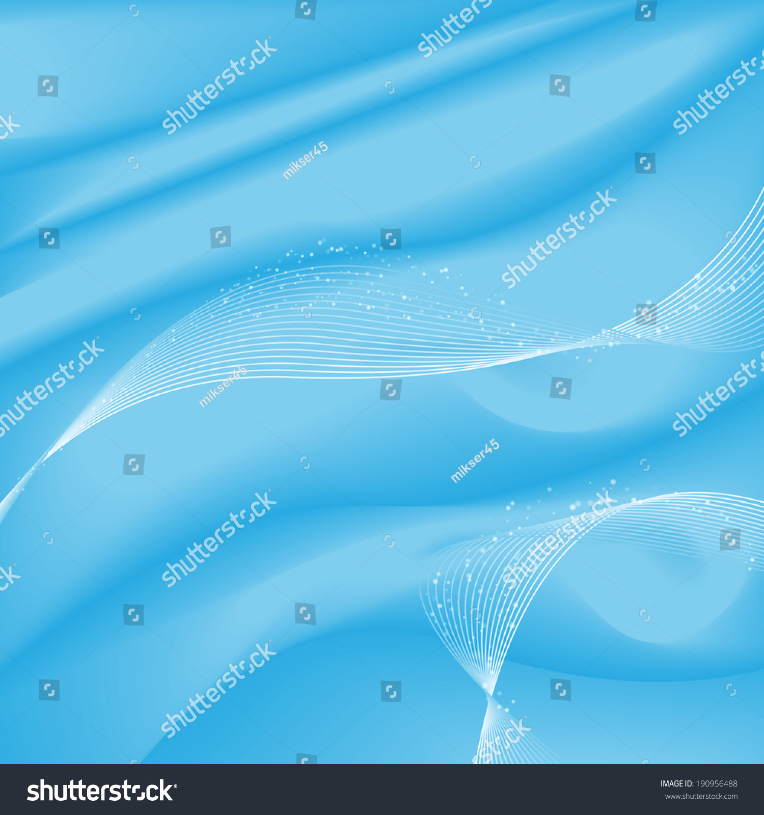 Abstract Blue Smooth Background Vector Illustration Stock Vector
