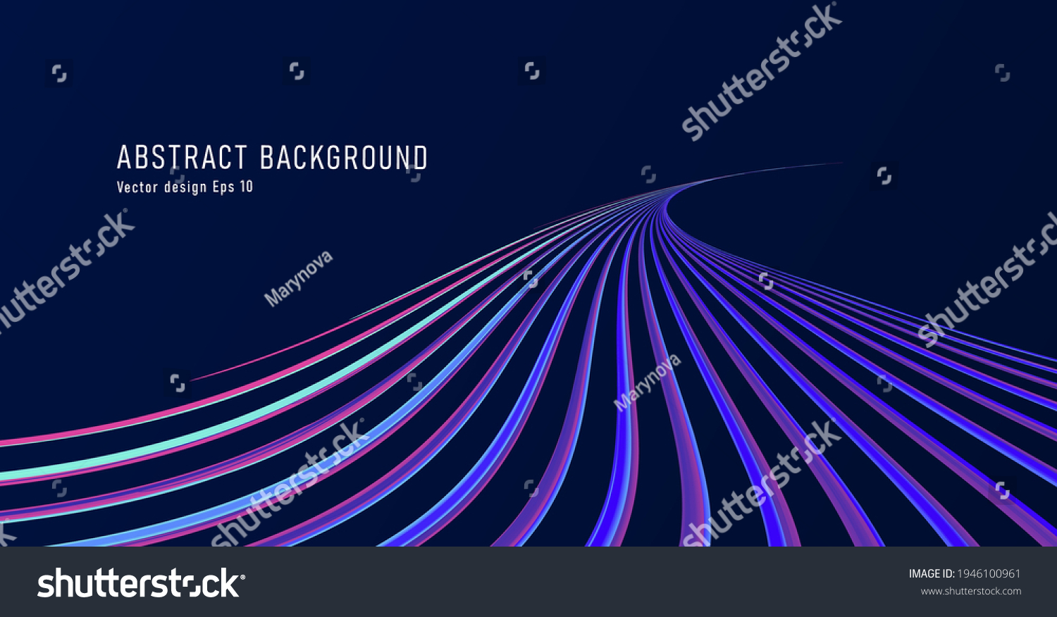 SVG of Abstract blue track or path formed by cool lines, highway graphic illustration in perspective svg