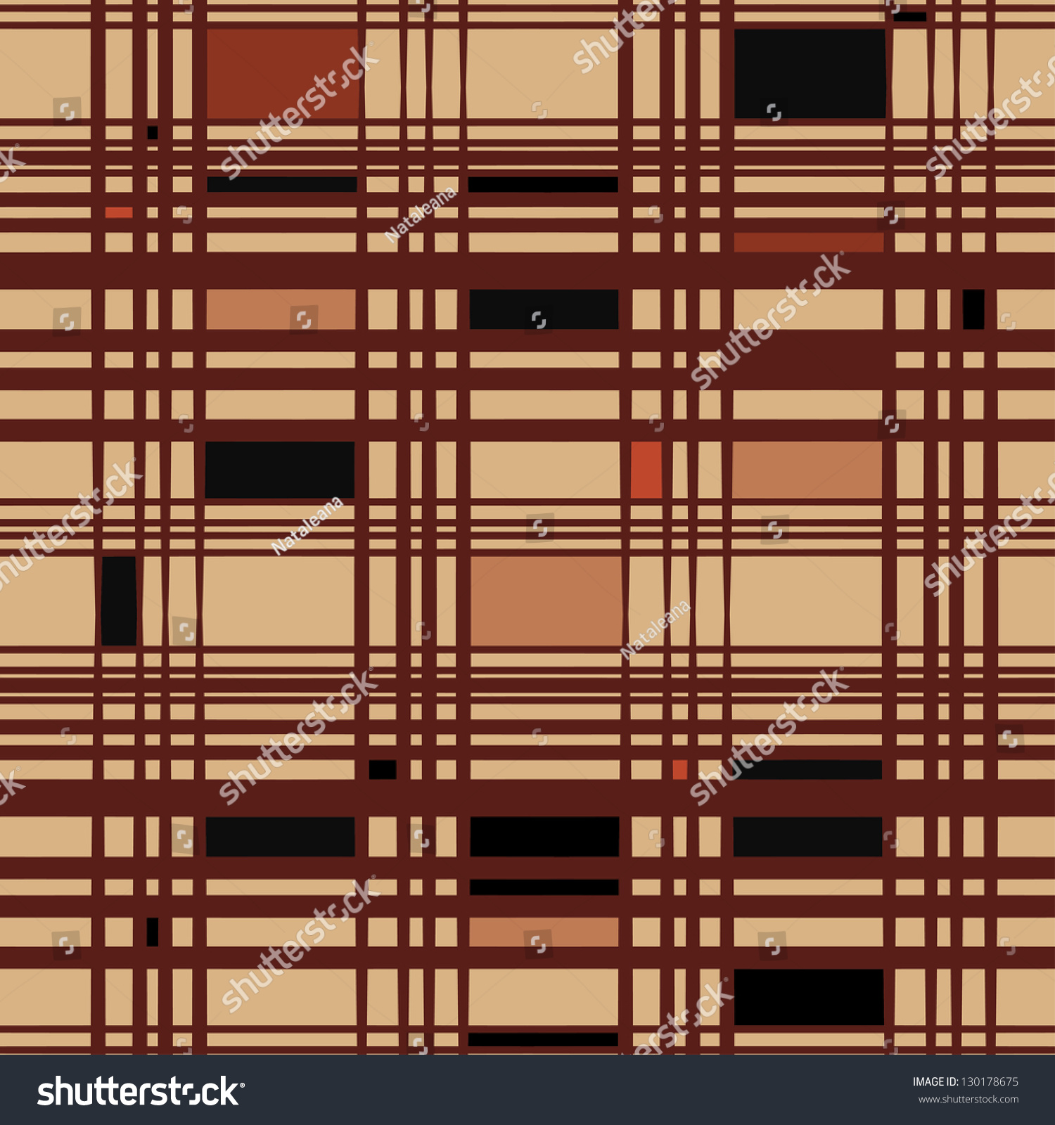 Abstract Brown Striped Retro Seamless Pattern-Vector - 130178675 ...