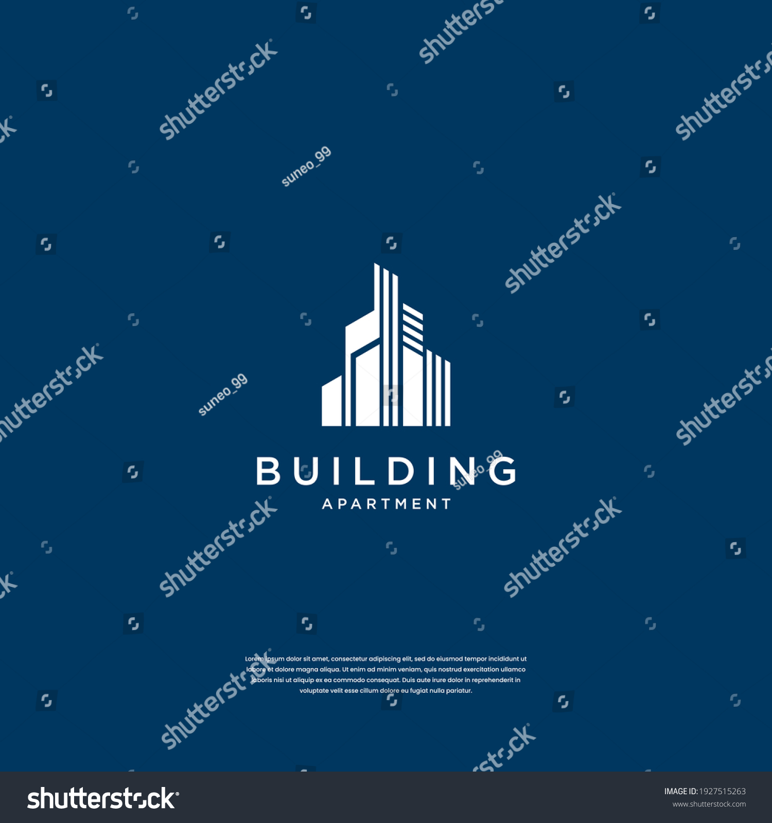 Abstract Building Structure Logo Design Real Stock Vector (Royalty Free ...