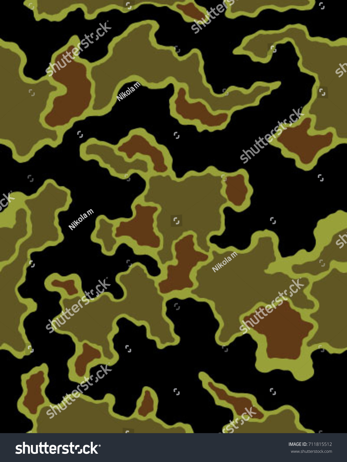Abstract Camouflage Pattern Seamless Vector