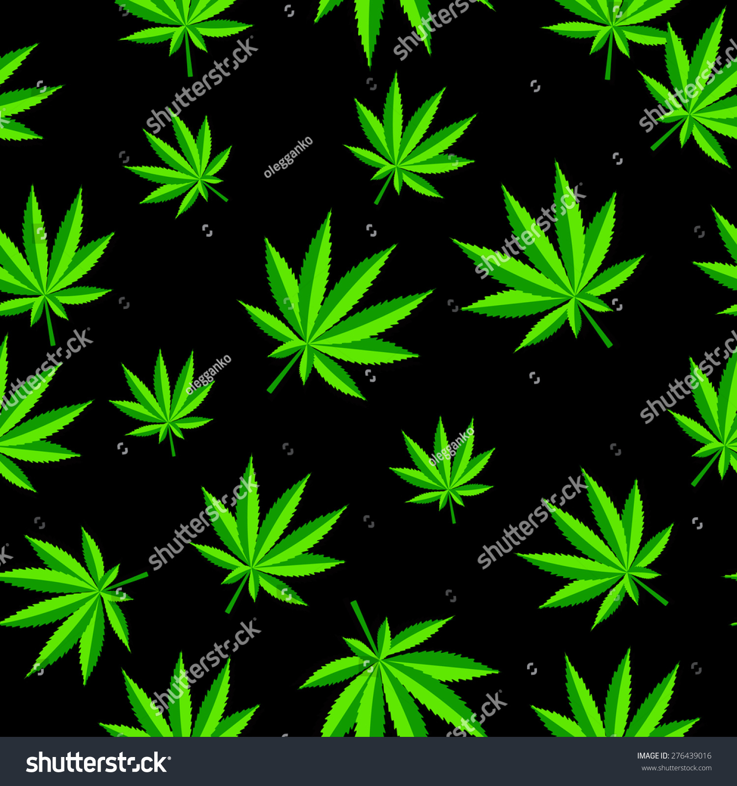 Abstract Cannabis Seamless Pattern Background Vector Illustration Eps10 ...