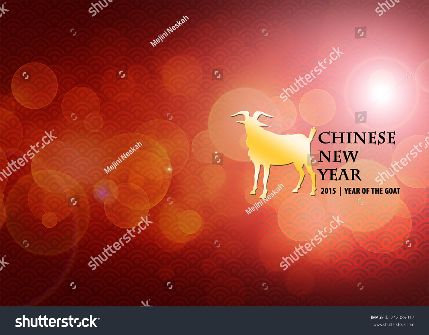 Abstract Chinese New Year Background Stock Vector Illustration