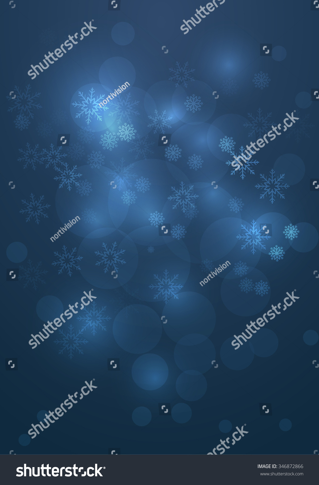 Abstract Christmas Background Template Falling Snowflakes Stock Vector 346872866 Shutterstock Falling Snow After Effects Template