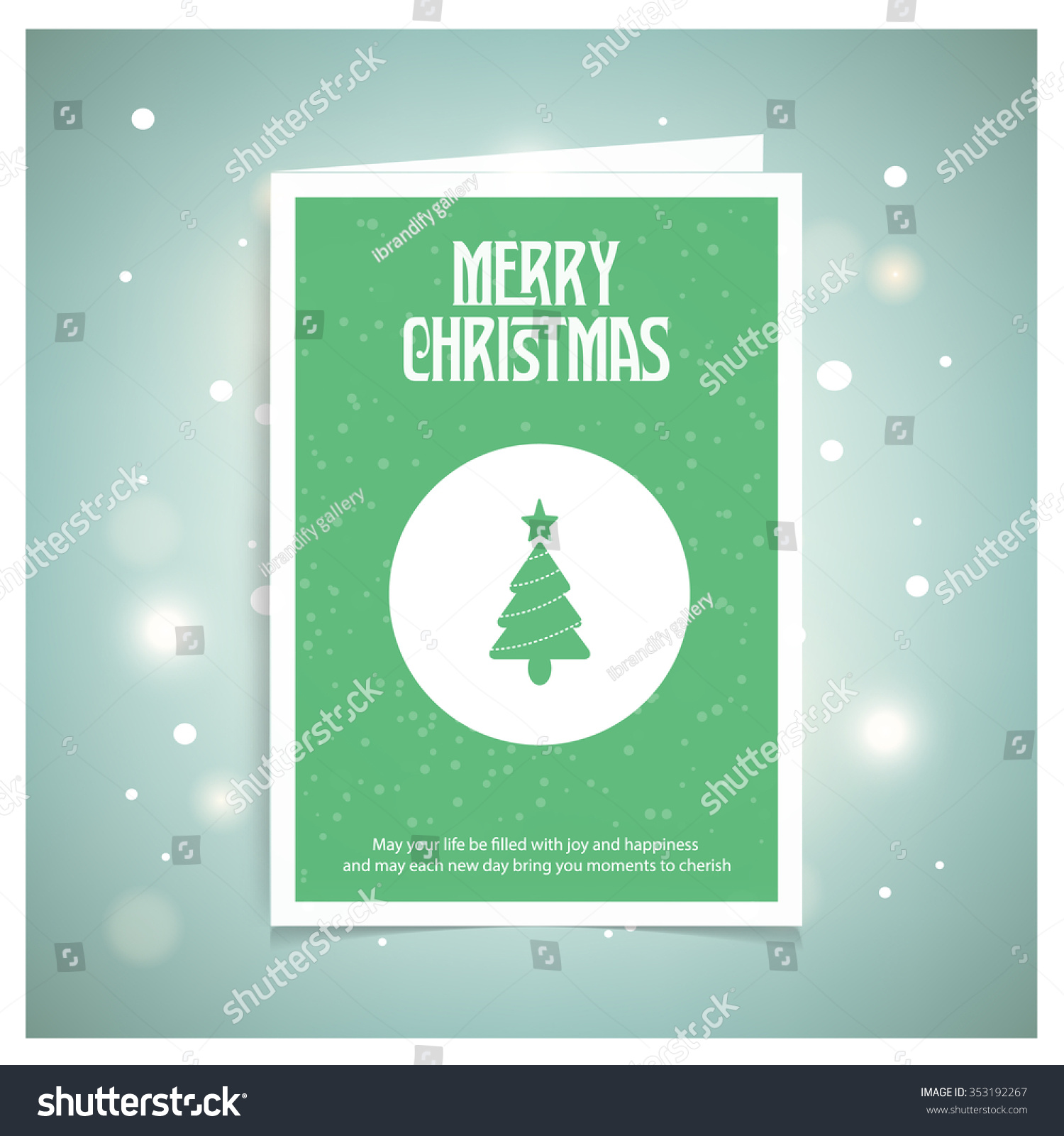 christmas tree poster template