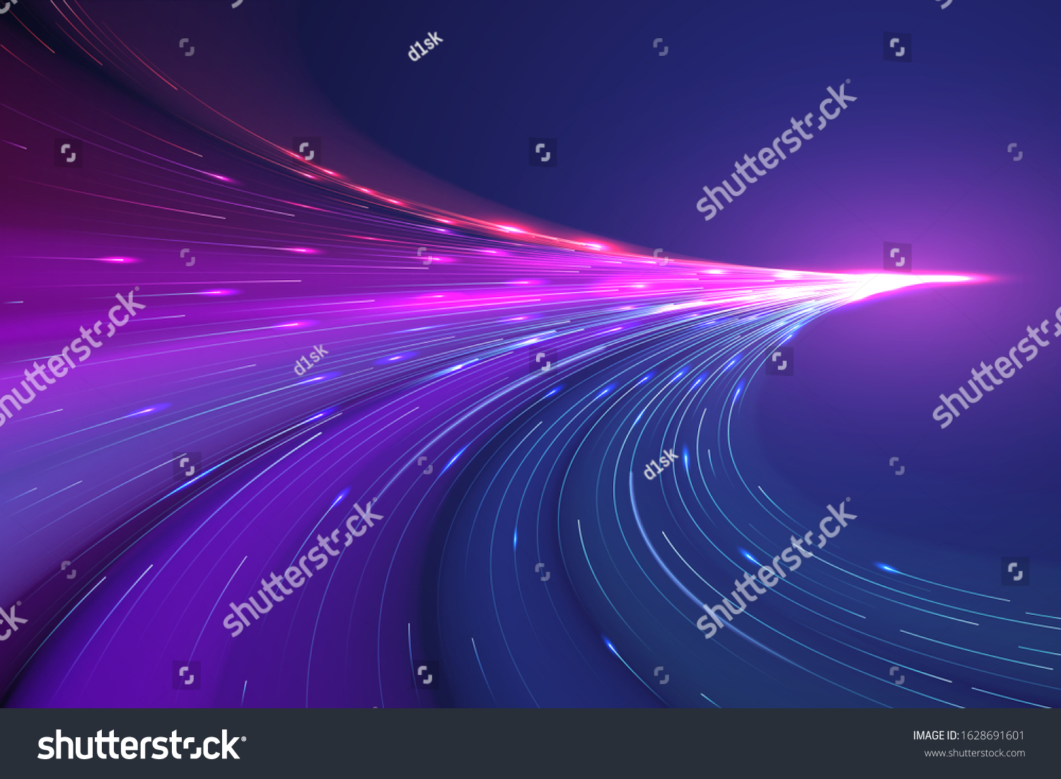 Abstract Color Light Lines Background Stock Vector (Royalty Free ...