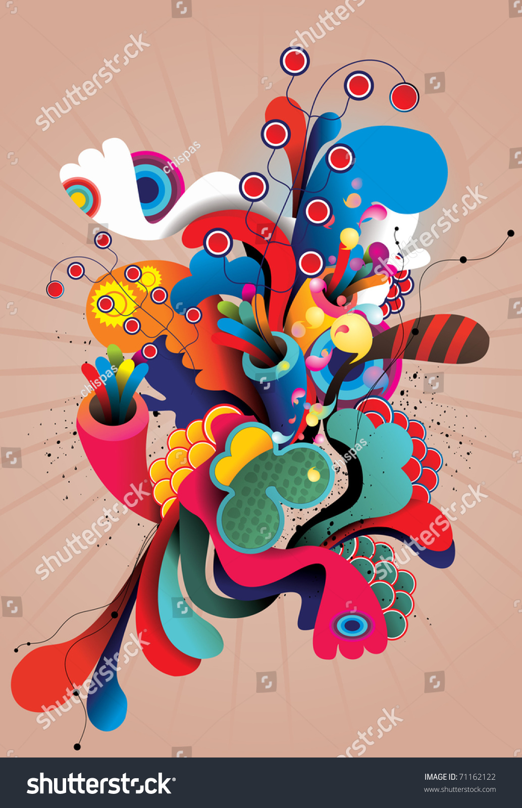 Abstract Color Vector Illustration - 71162122 : Shutterstock