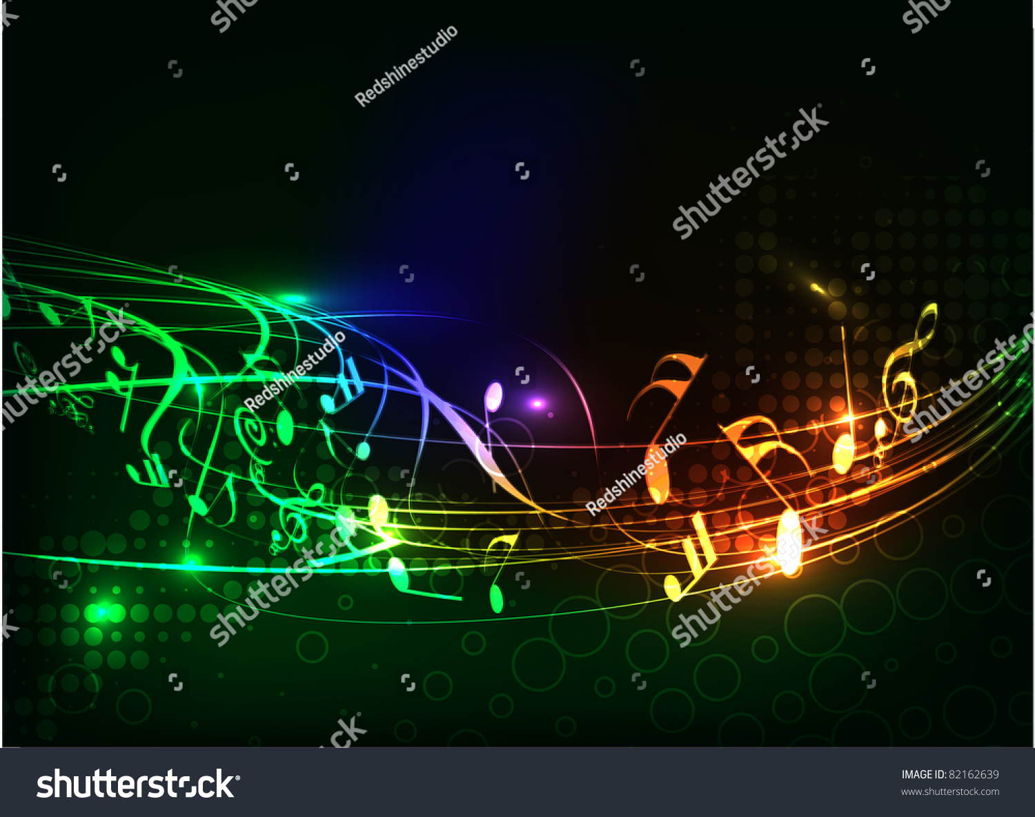 Abstract Colorful Music Note Vector Background Stock Vector 82162639 ...