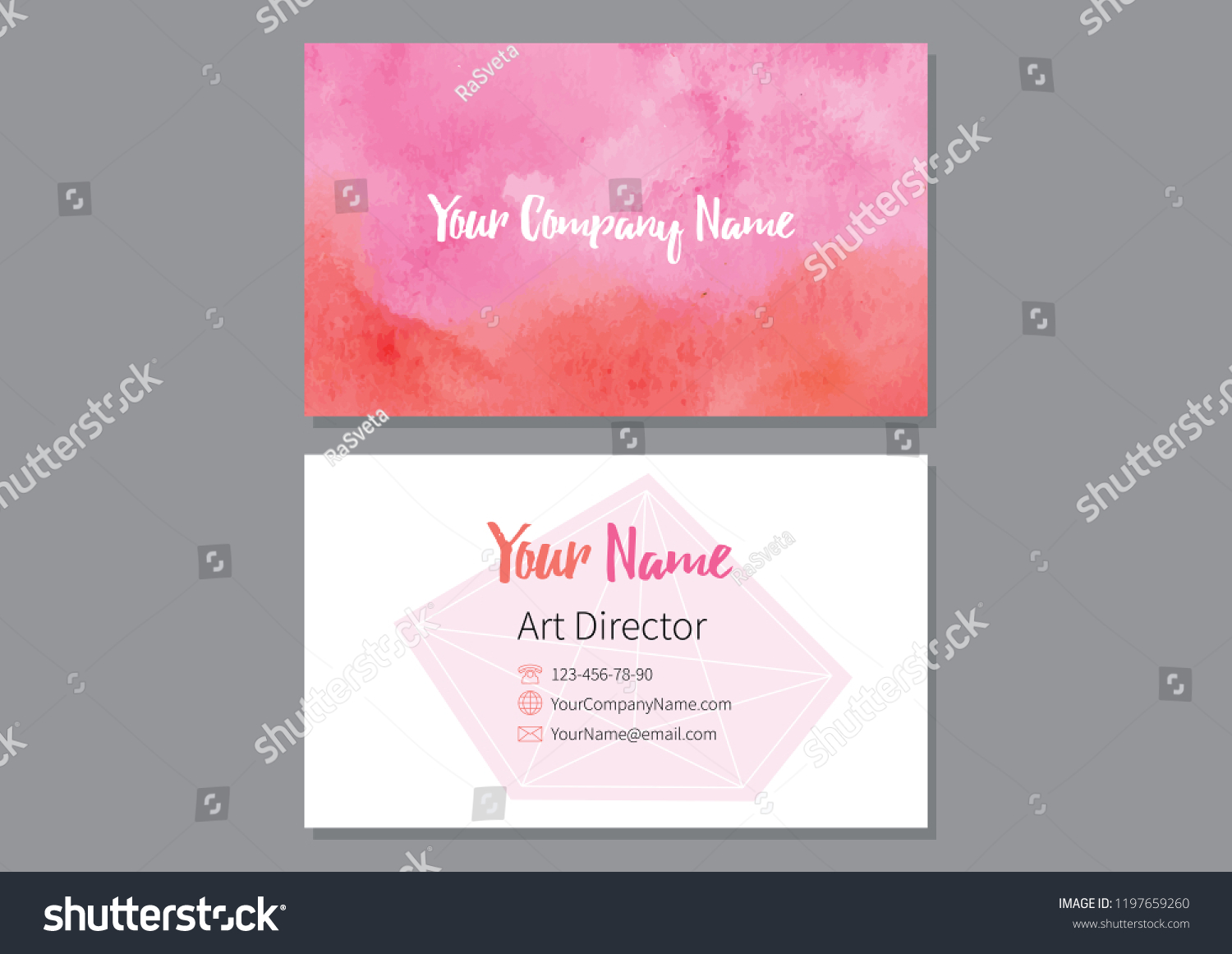 Abstract Colorful Watercolor Background Digital Art Stock Vector Royalty Free