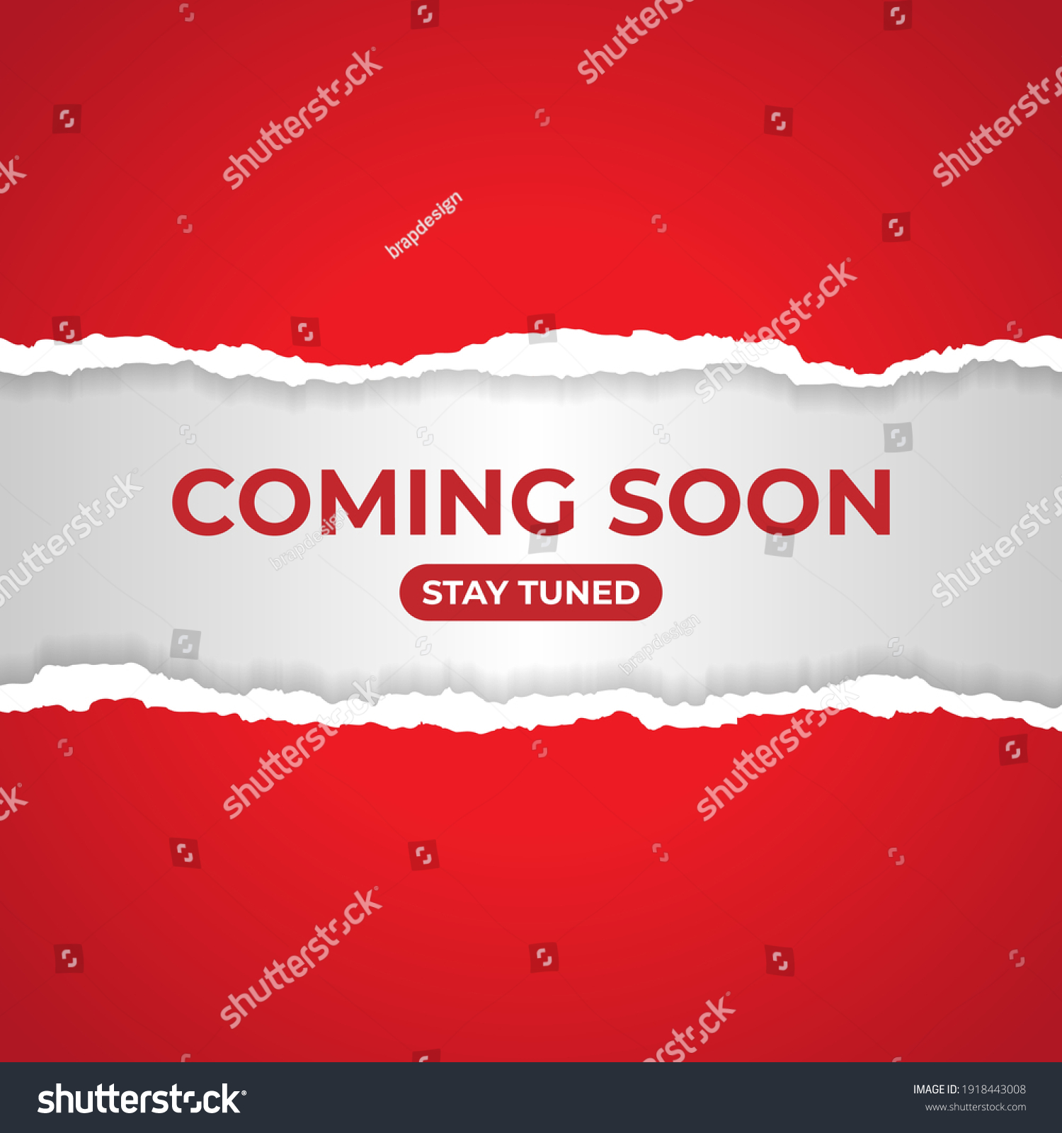 SVG of Abstract coming soon background in torn paper style vector illustration svg