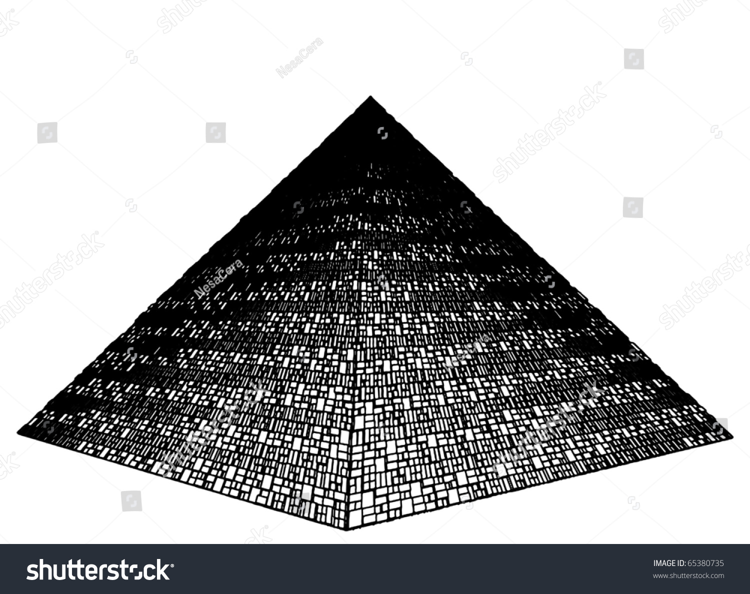 Abstract Construction Of The Pyramid Vector 213 - 65380735 : Shutterstock
