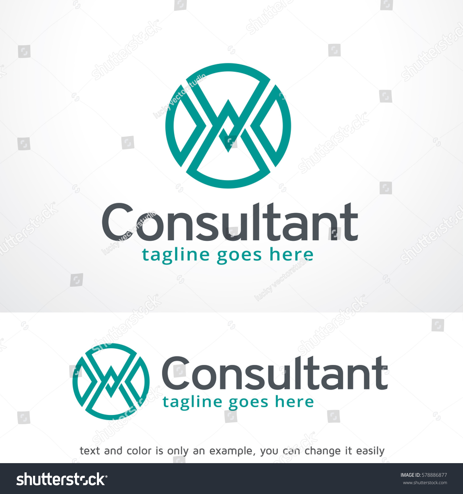 Abstract Consultant Logo Template Design Vector Stock Vector 578886877