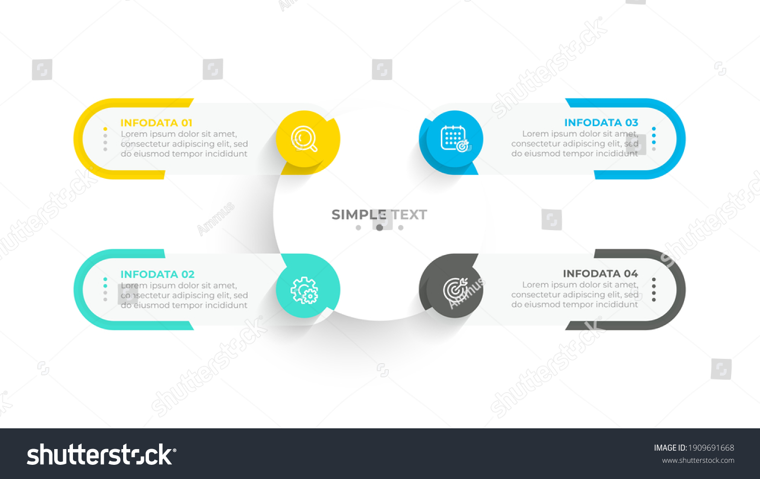 Abstract Creative Circle Template Business Concept Stock Vector ...