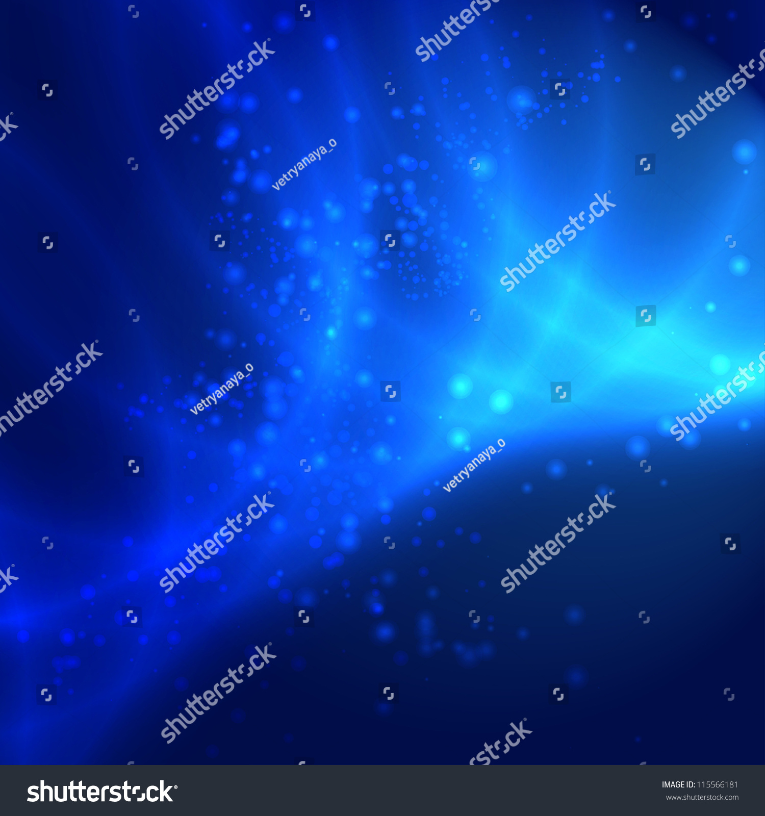 Abstract Dark Blue Background With Glowing Elements Stock Vector ...