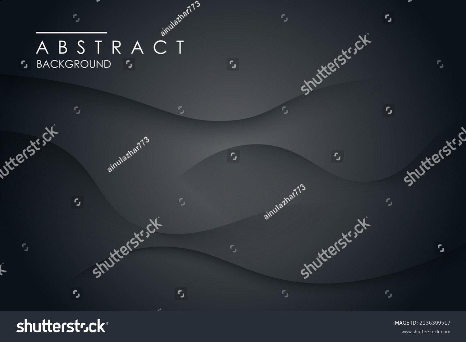 Abstract Dark Wavy Shadow Dimension Background Stock Vector (Royalty ...