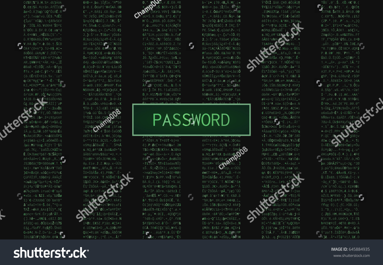 Abstract Digital Background Green Color Binary Stock Vector Royalty Free 645884935