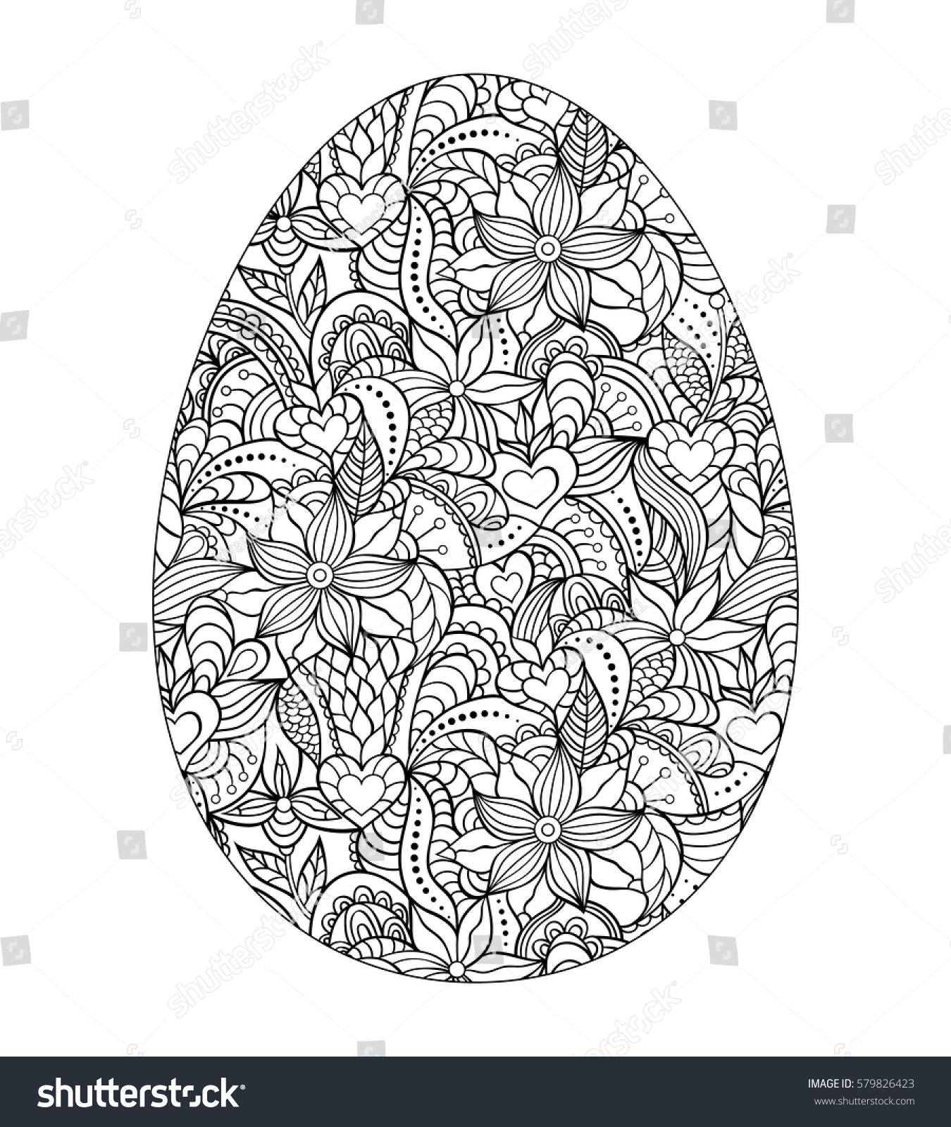 abstract easter egg coloring pages - photo #8