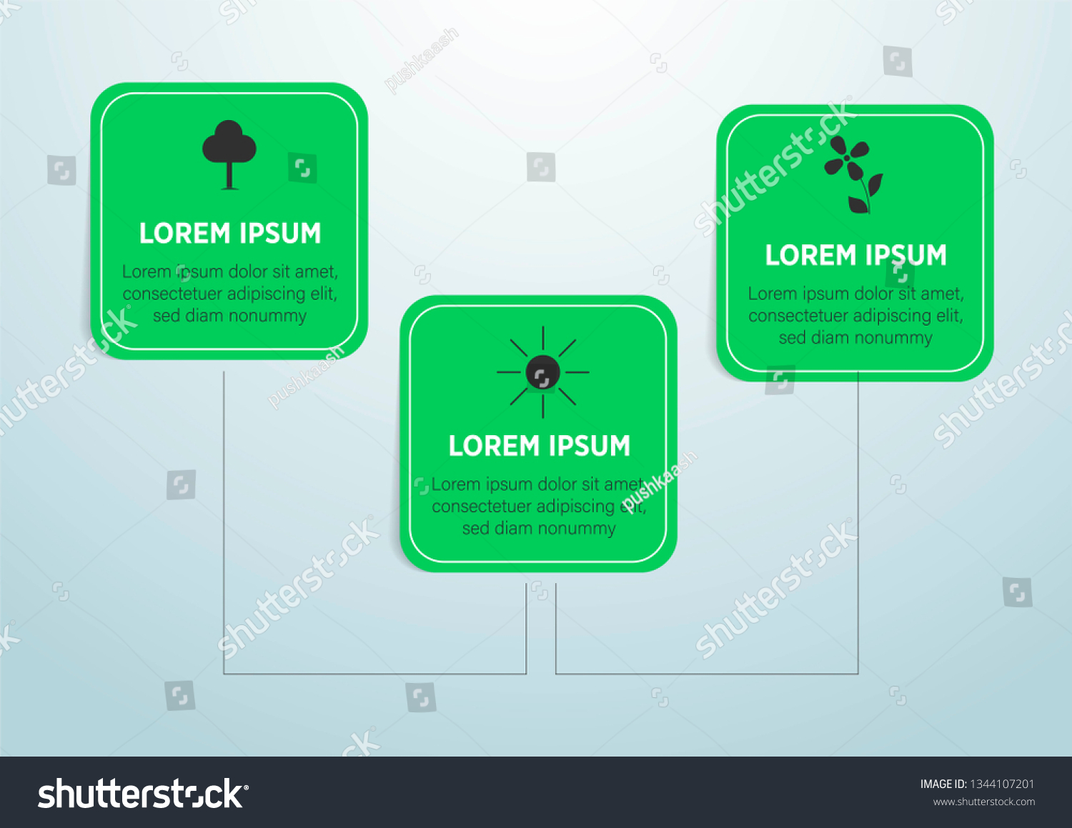Abstract Ecology Concept Background Vector Infographic Stock Vector ...