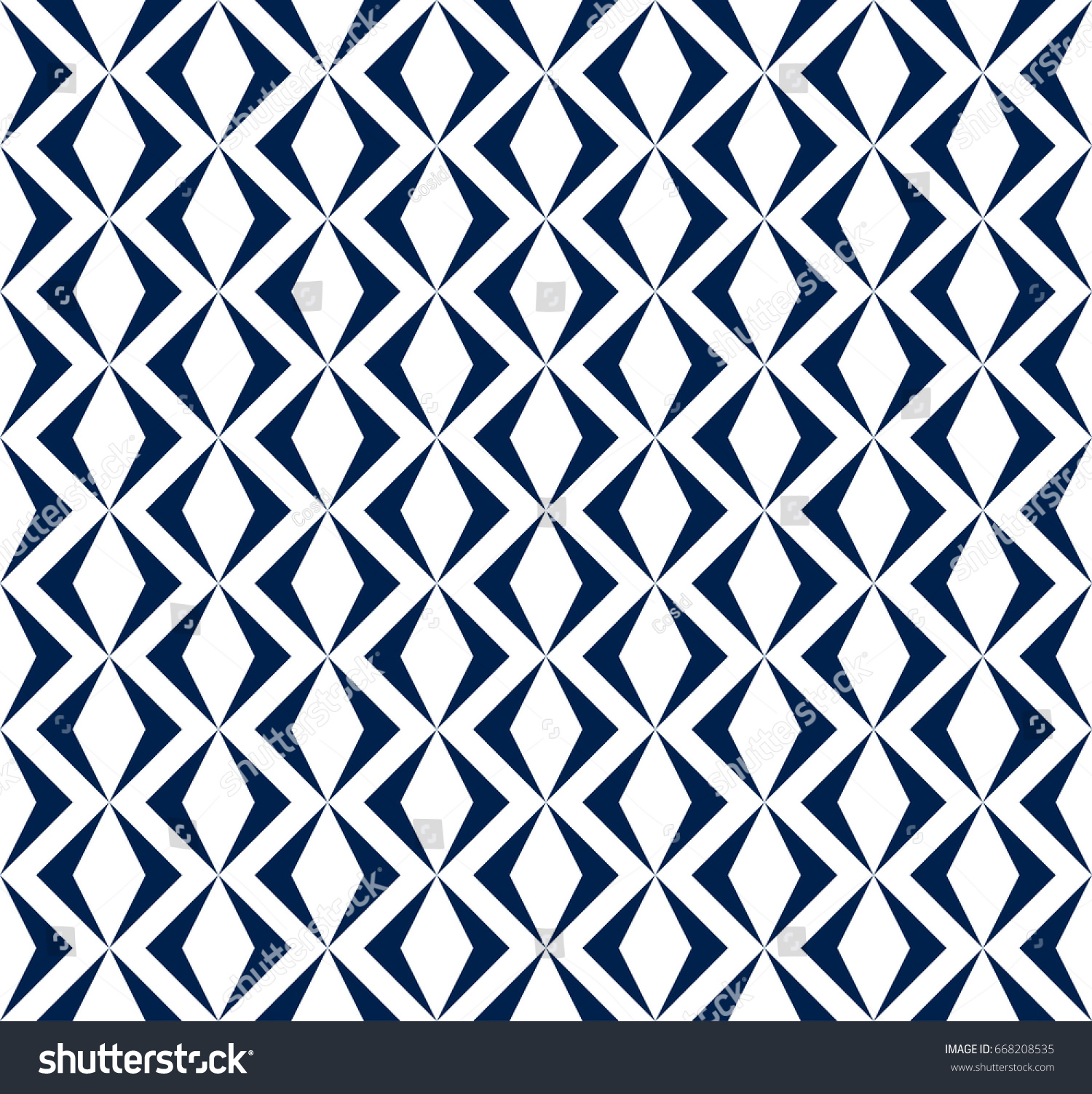 Abstract Ethnic Pattern Background Bluenavy Blue Stock Vector 668208535 ...