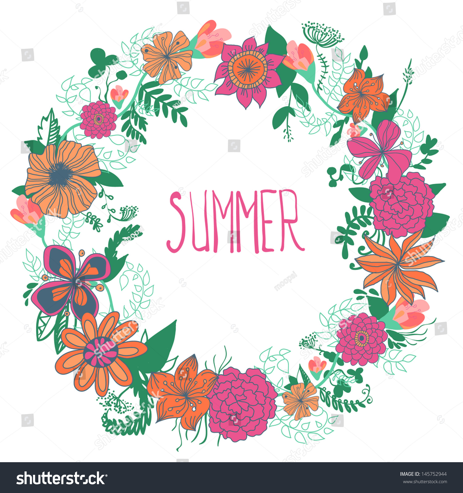 summer wreath clip art - photo #13
