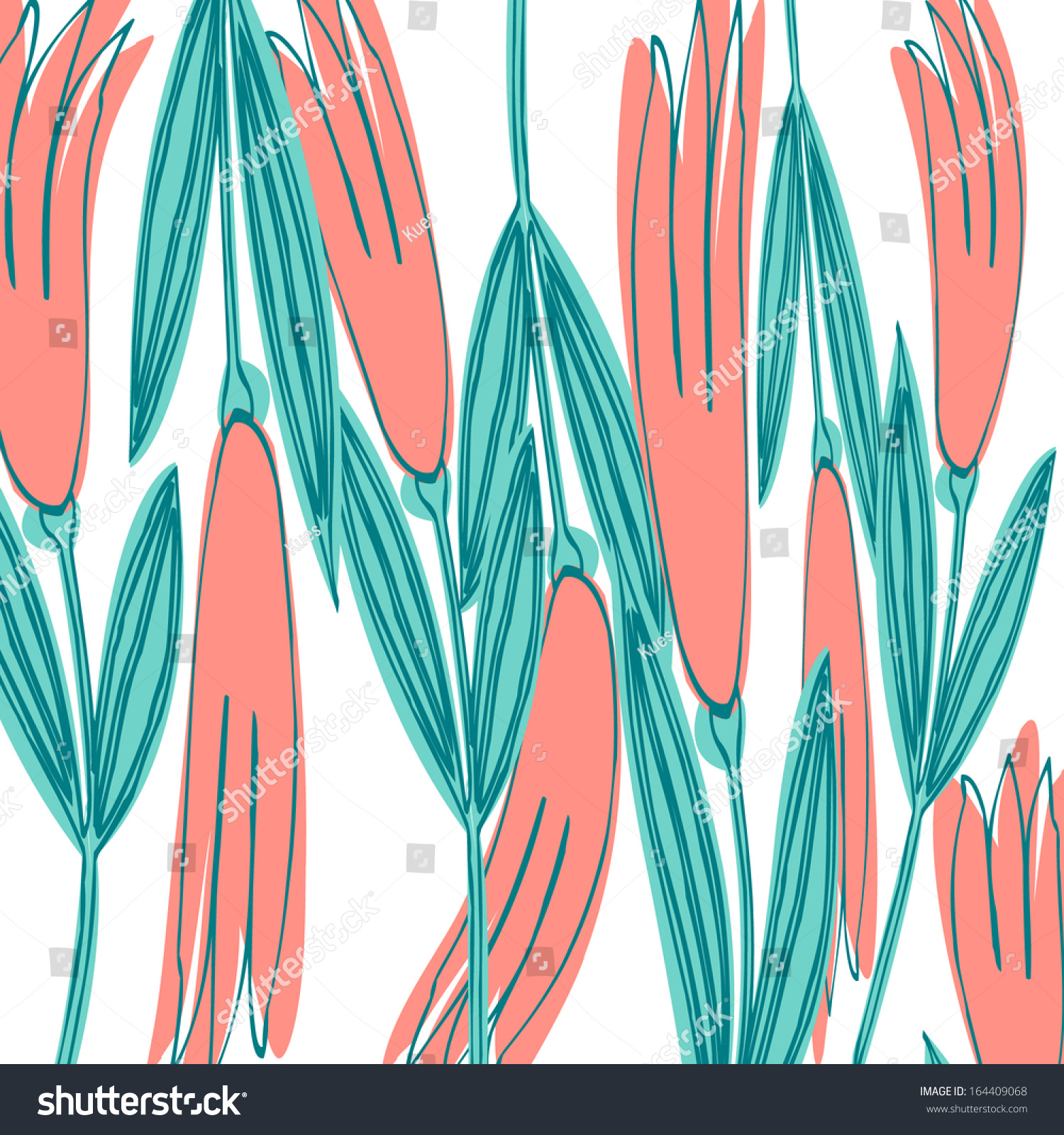 Abstract Flowers Background Stock Vector Royalty Free 164409068 2327