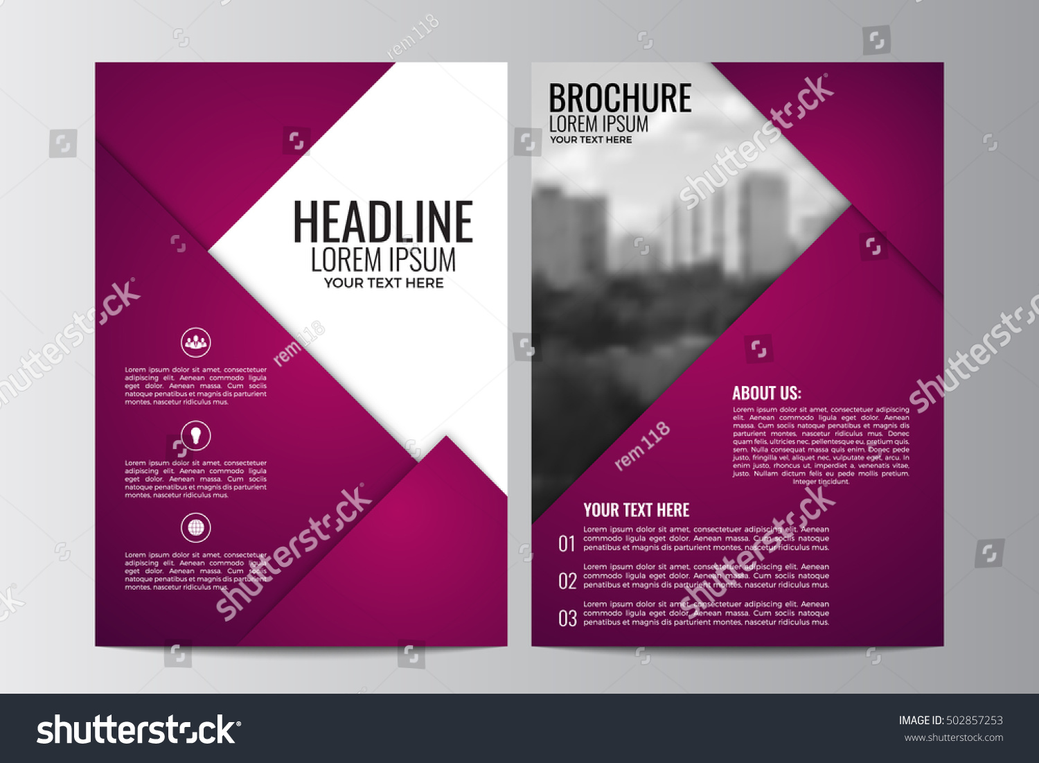 abstract flyer design background brochure template のベクター画像