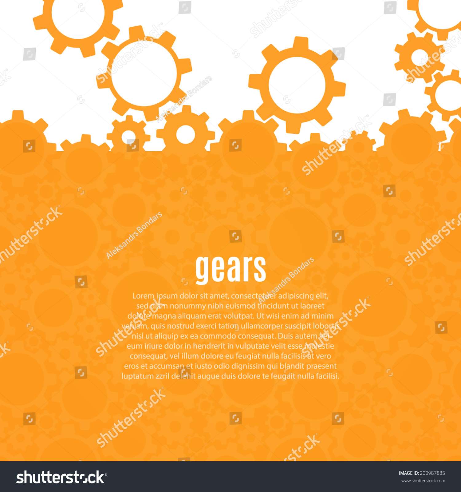 Abstract Gear Background Vector Illustration Stock Vector (Royalty Free ...