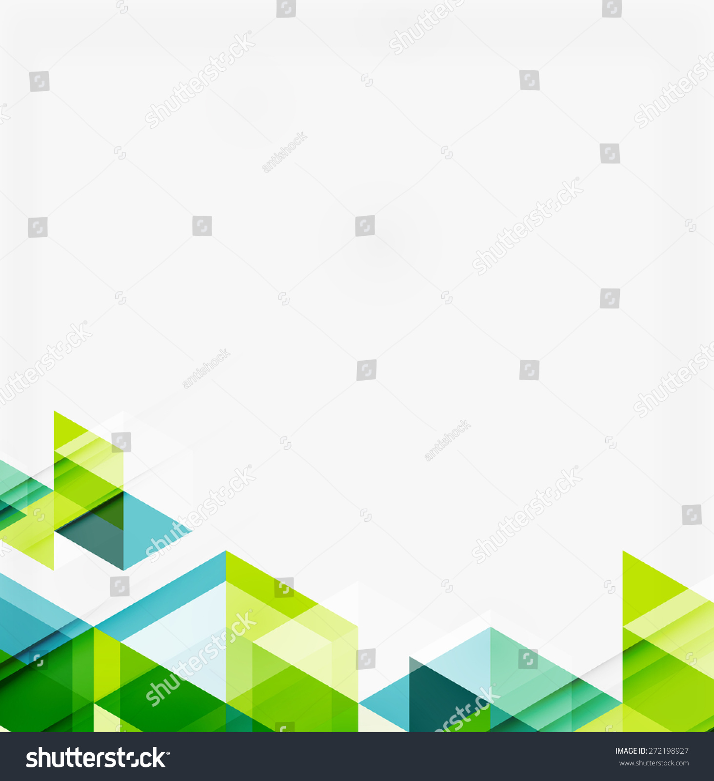 Abstract Geometric Background. Modern Overlapping Triangles. Unusual ...