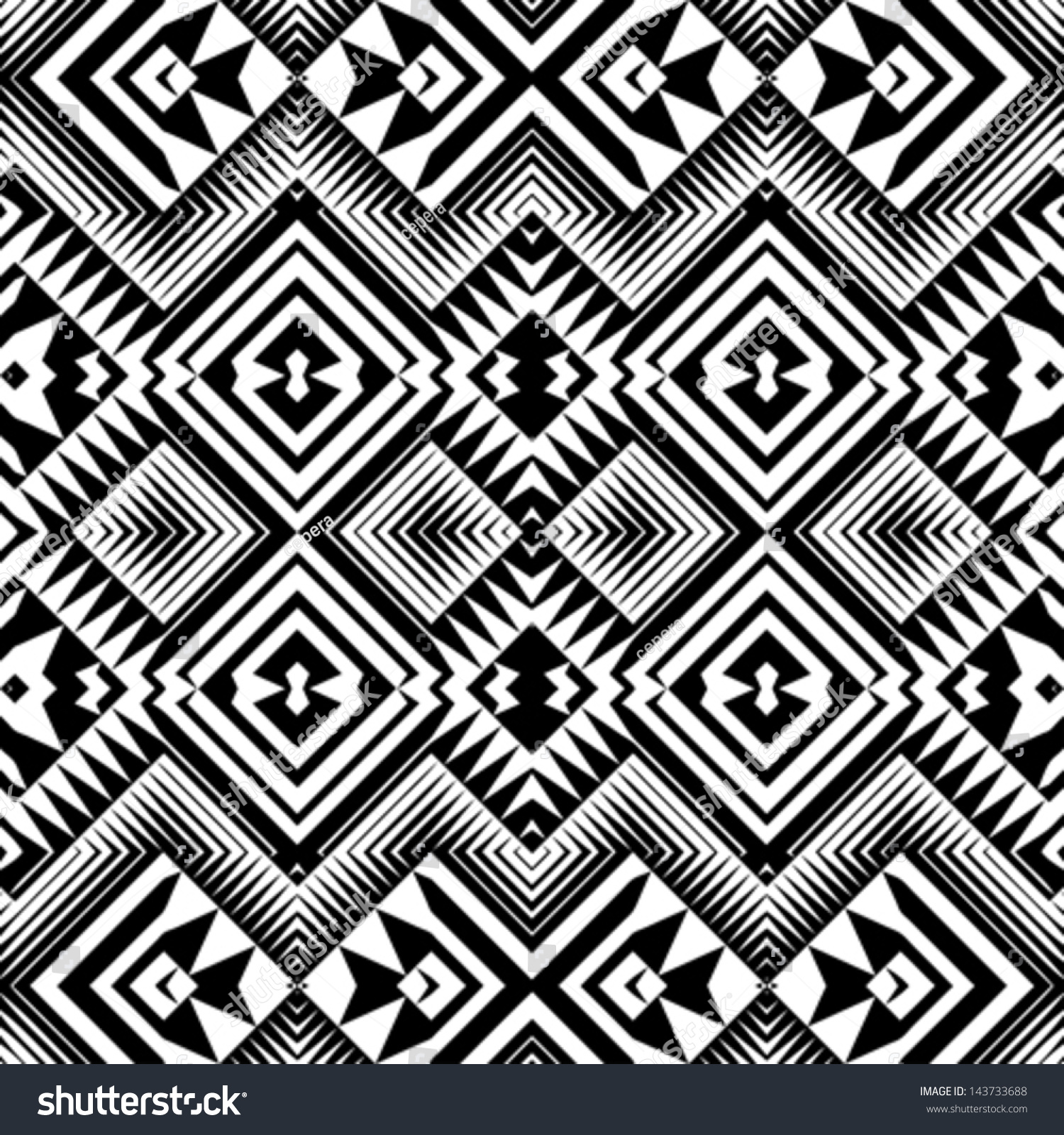 Abstract Geometric Textured Seamless Pattern. Vector. - 143733688 ...
