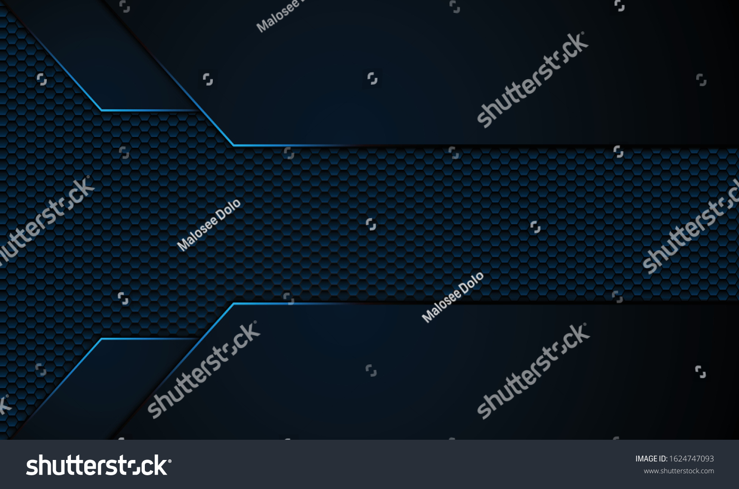 Abstract Gradient Blue Luxury Line Template Stock Vector (Royalty Free ...