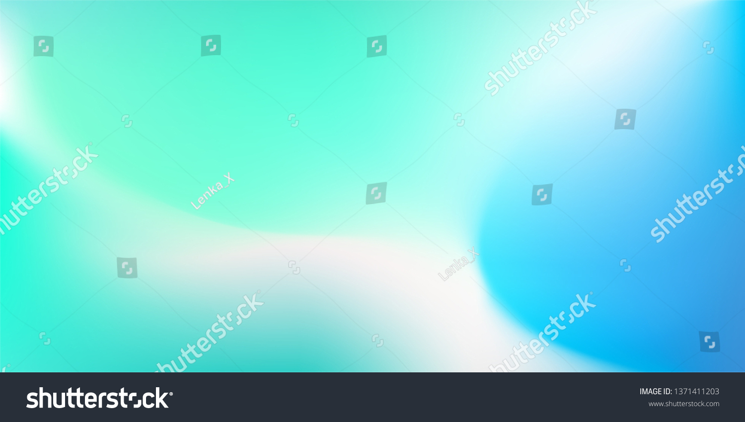 Abstract Gradient Blue Teal Wave Background Stock Vector (Royalty Free ...