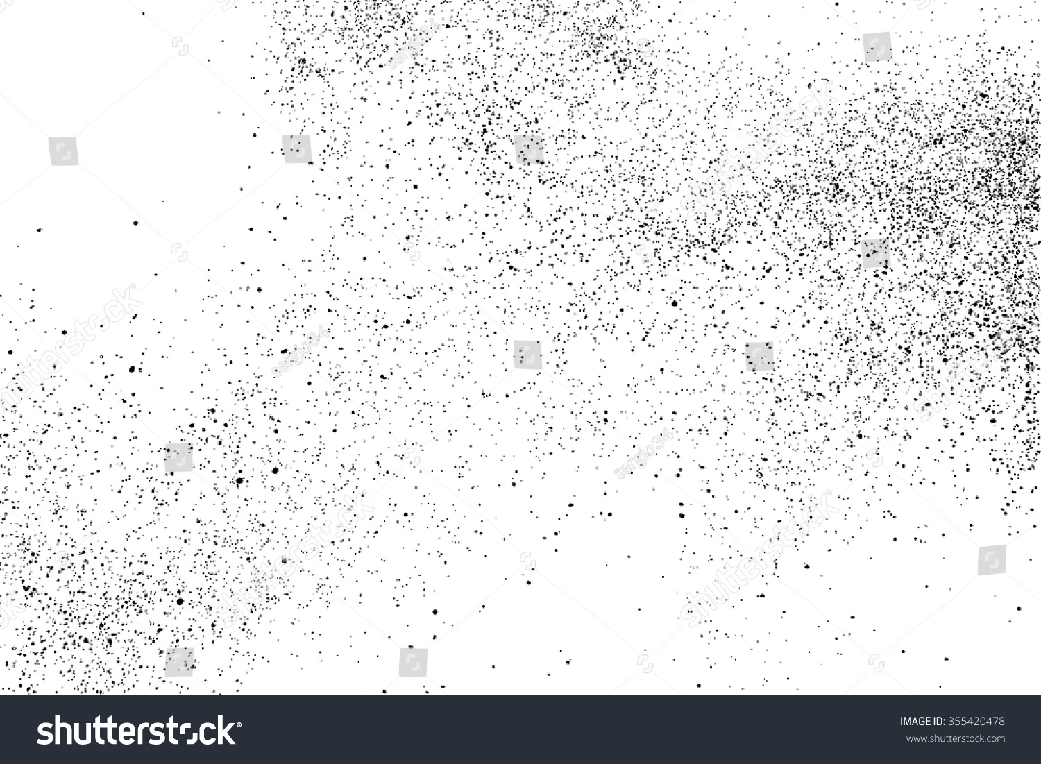 Abstract Grainy Texture Isolated On White Stock Vector 355420478