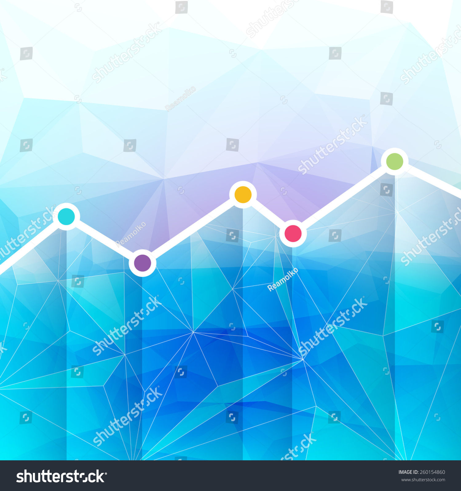 Abstract Graph Chart Time Line Background Stock Vector 260154860 ...