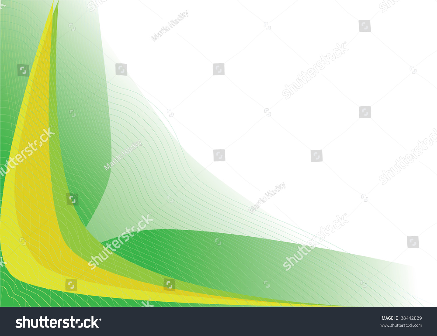 Abstract Green Yellow Vector Background Stock Vector (Royalty Free ...