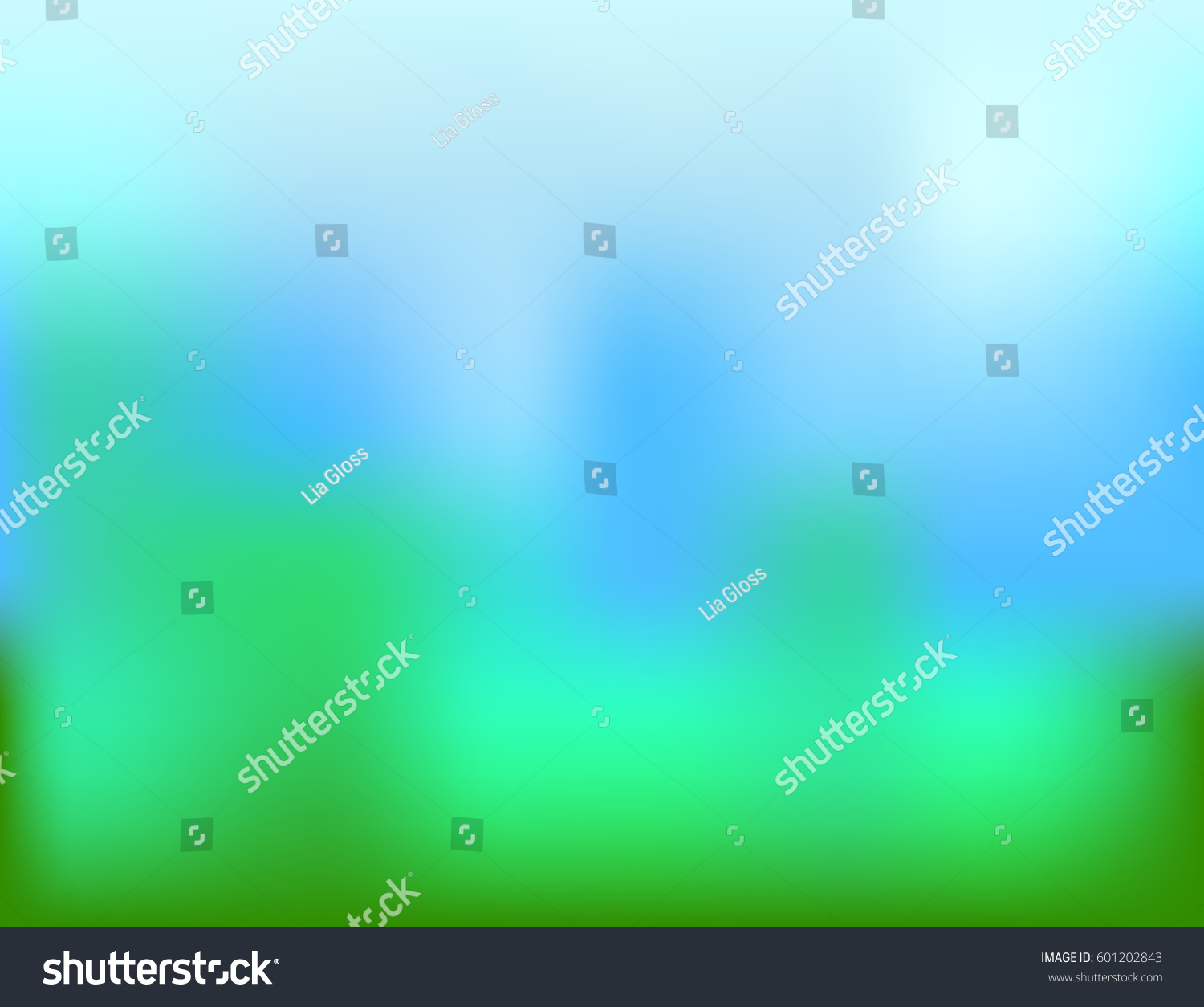 Abstract Green Blue White Blurred Gradient Stock Vector (Royalty Free ...