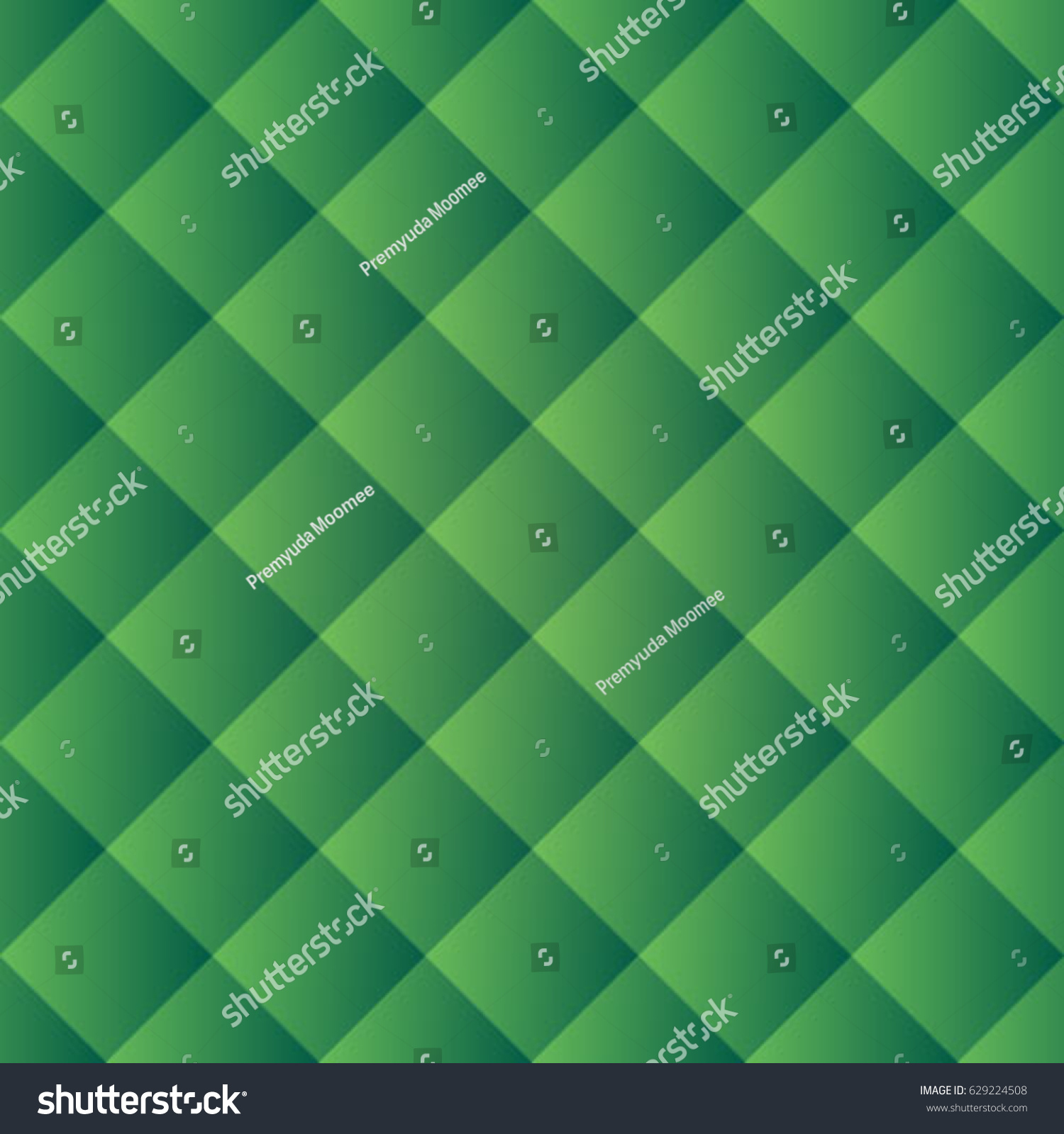 Abstract Green Diamond Pattern Background Stock Vector (Royalty Free ...