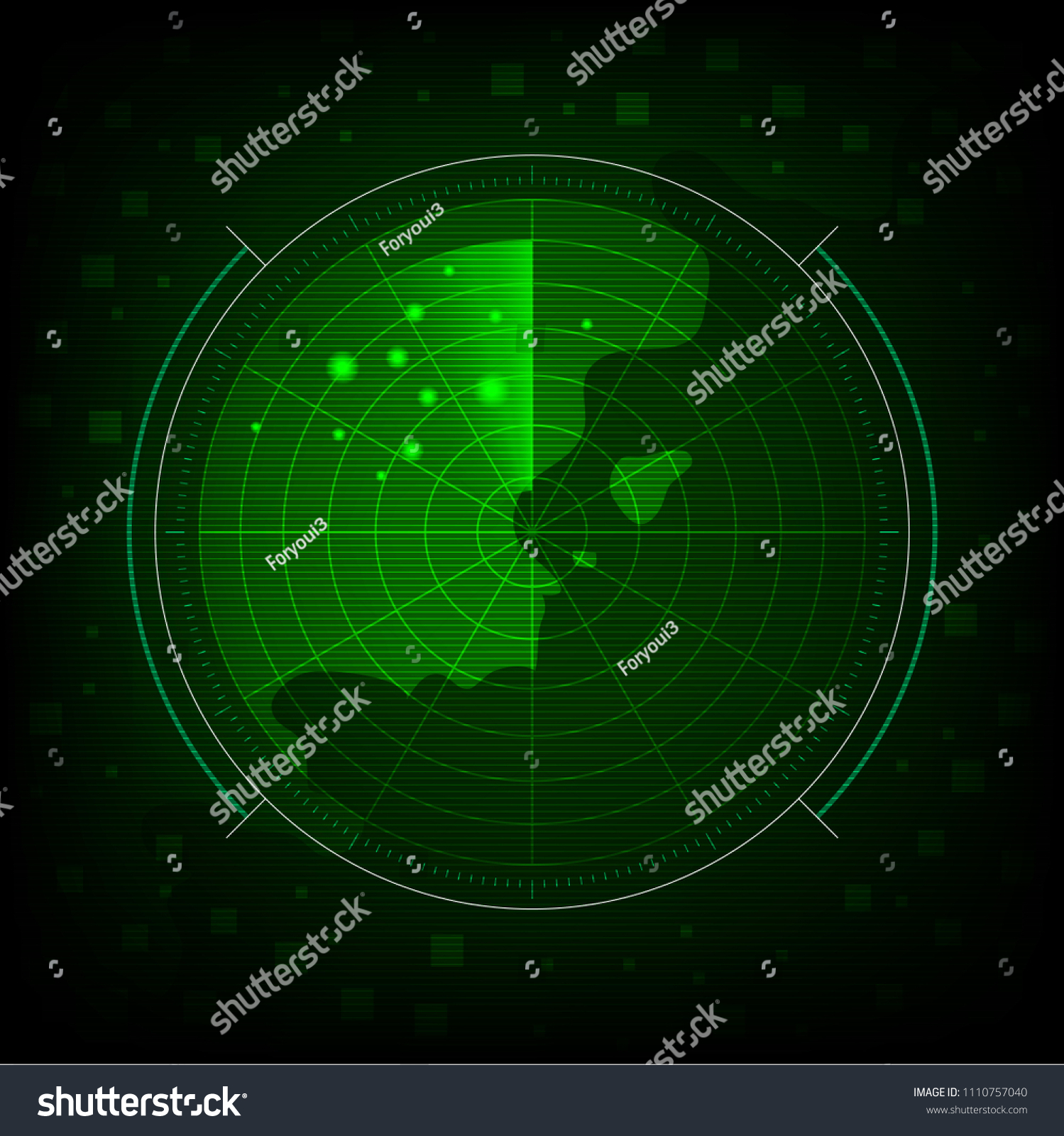 Abstract Green Radar Background Wallpaper Vector: vector de stock ...