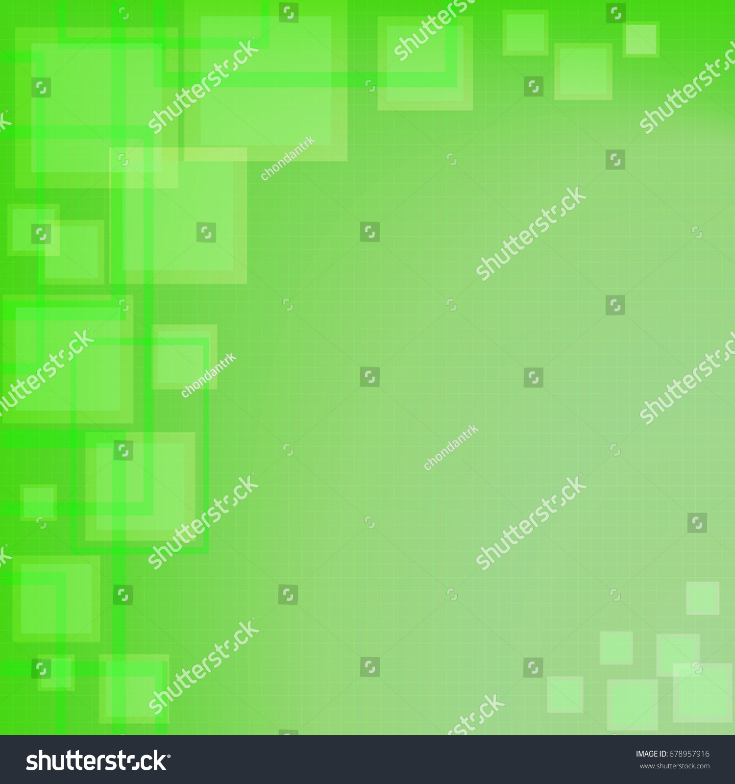 Abstract Green Squares Background Computer Background Stock Vector