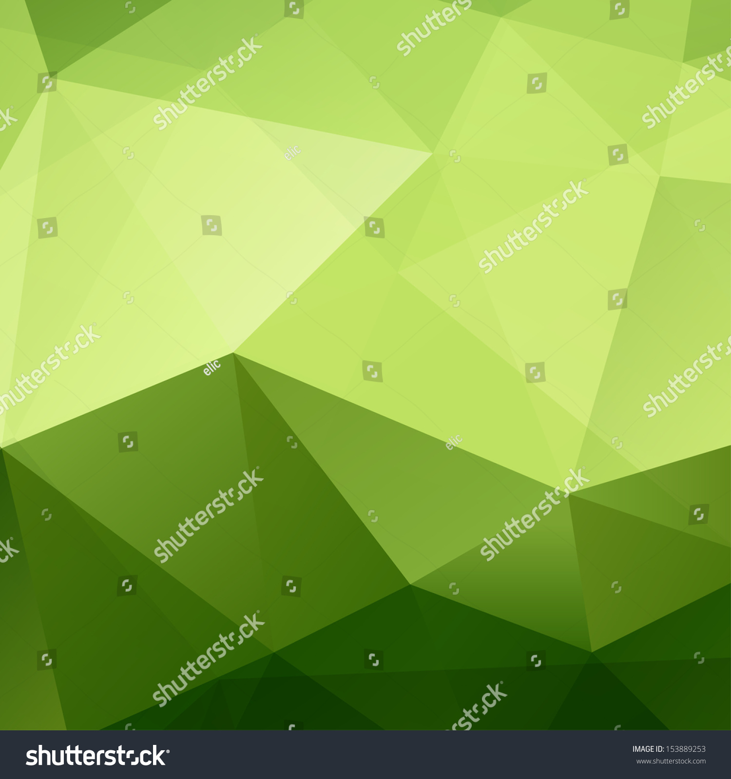 Abstract Green Triangle Geometrical Background. Pattern Of Geometric ...