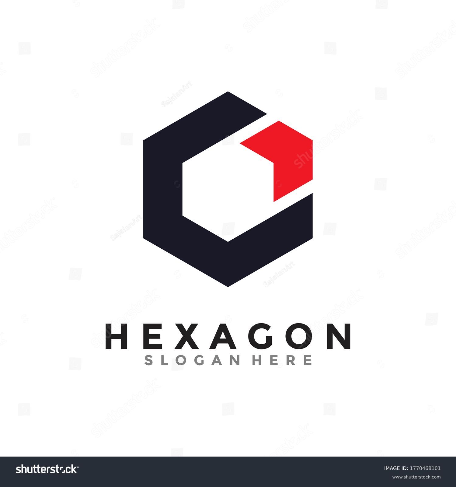 Abstract Hexagon Logo Vector Cube Logo Stock Vector (Royalty Free ...