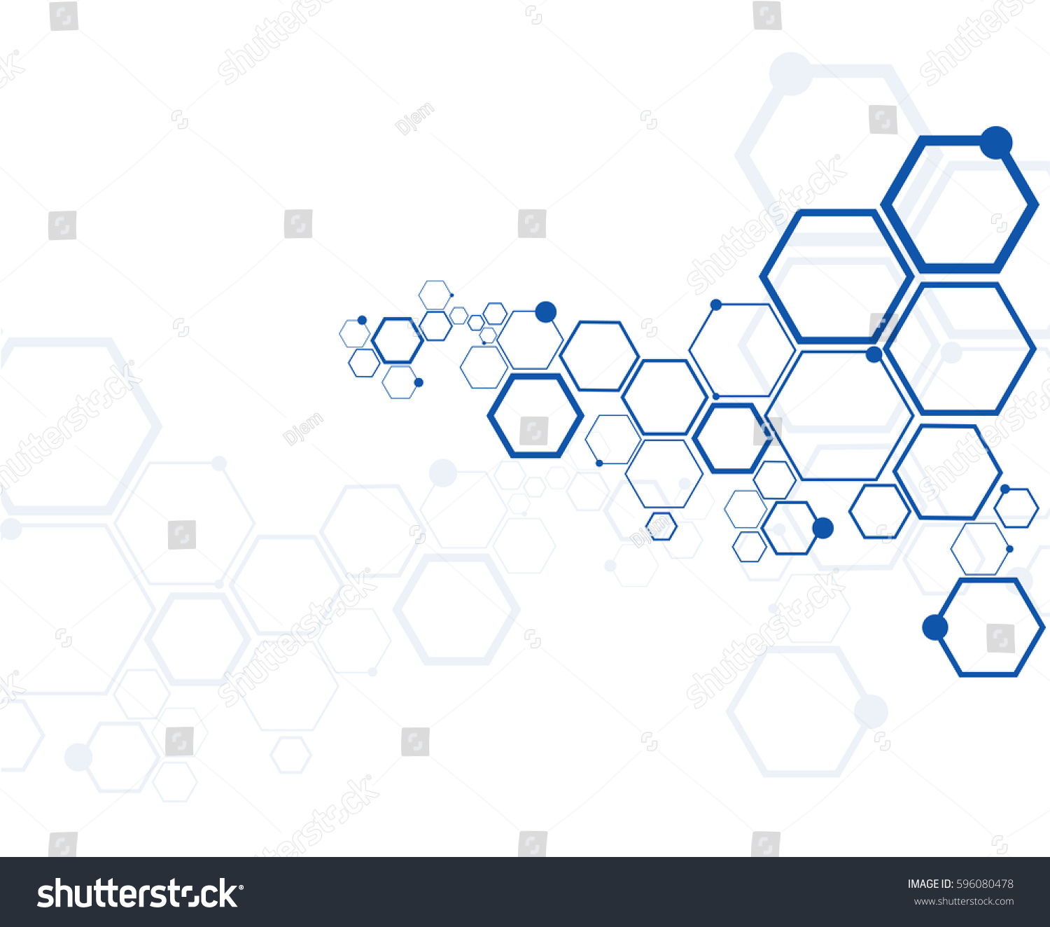 SVG of Abstract hexagonal structures in technology and science style. svg