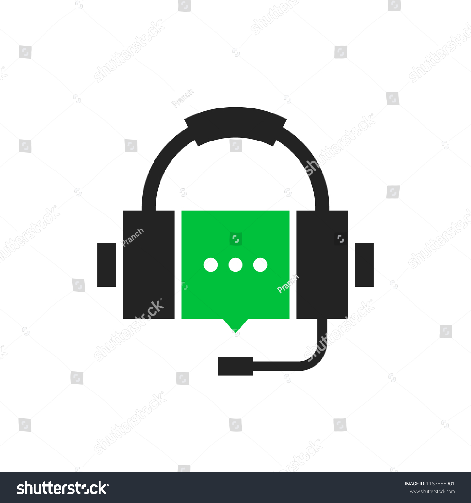 recommend clip art: abstract hotline logo with buble. cartoon flat trend modern crm system info logotype graphic art design isolated on white background. concept of receptionist callback for feedback or audio conference