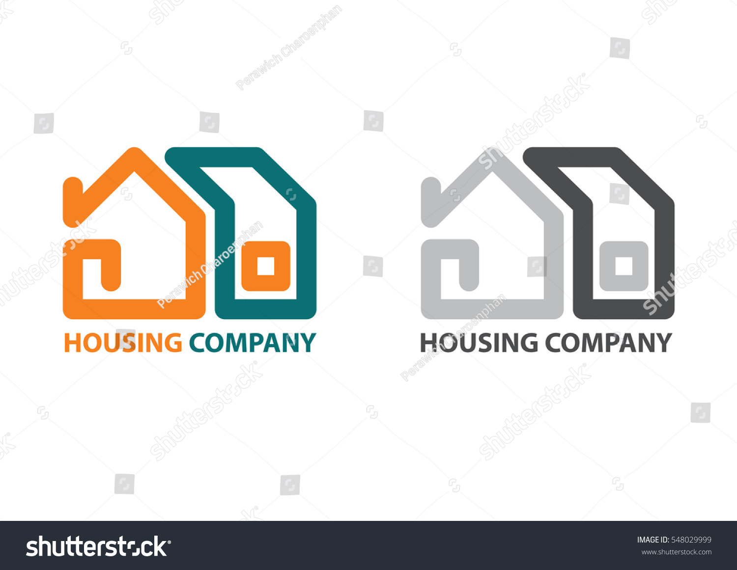 Abstract House Logo Stock Vector (Royalty Free) 548029999