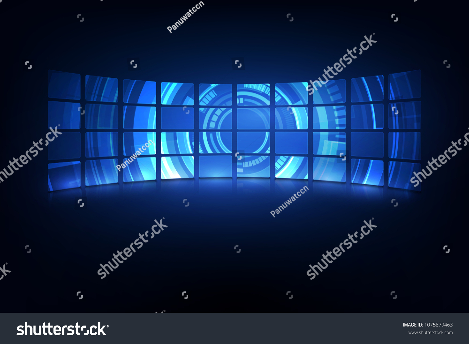 Abstract Hud Ui Gui Future Futuristic Stock Vector (Royalty Free ...