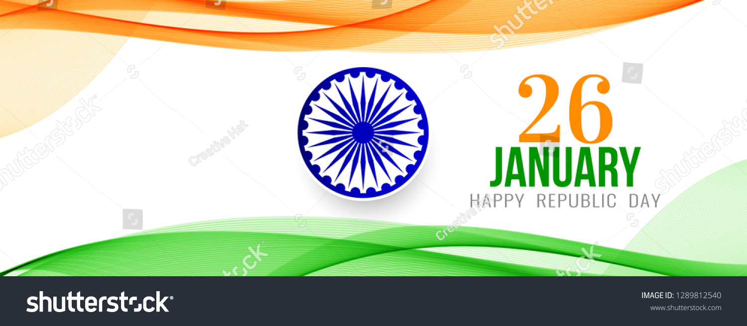 Abstract Indian Flag Theme Elegant Vector Stock Vector (Royalty Free ...