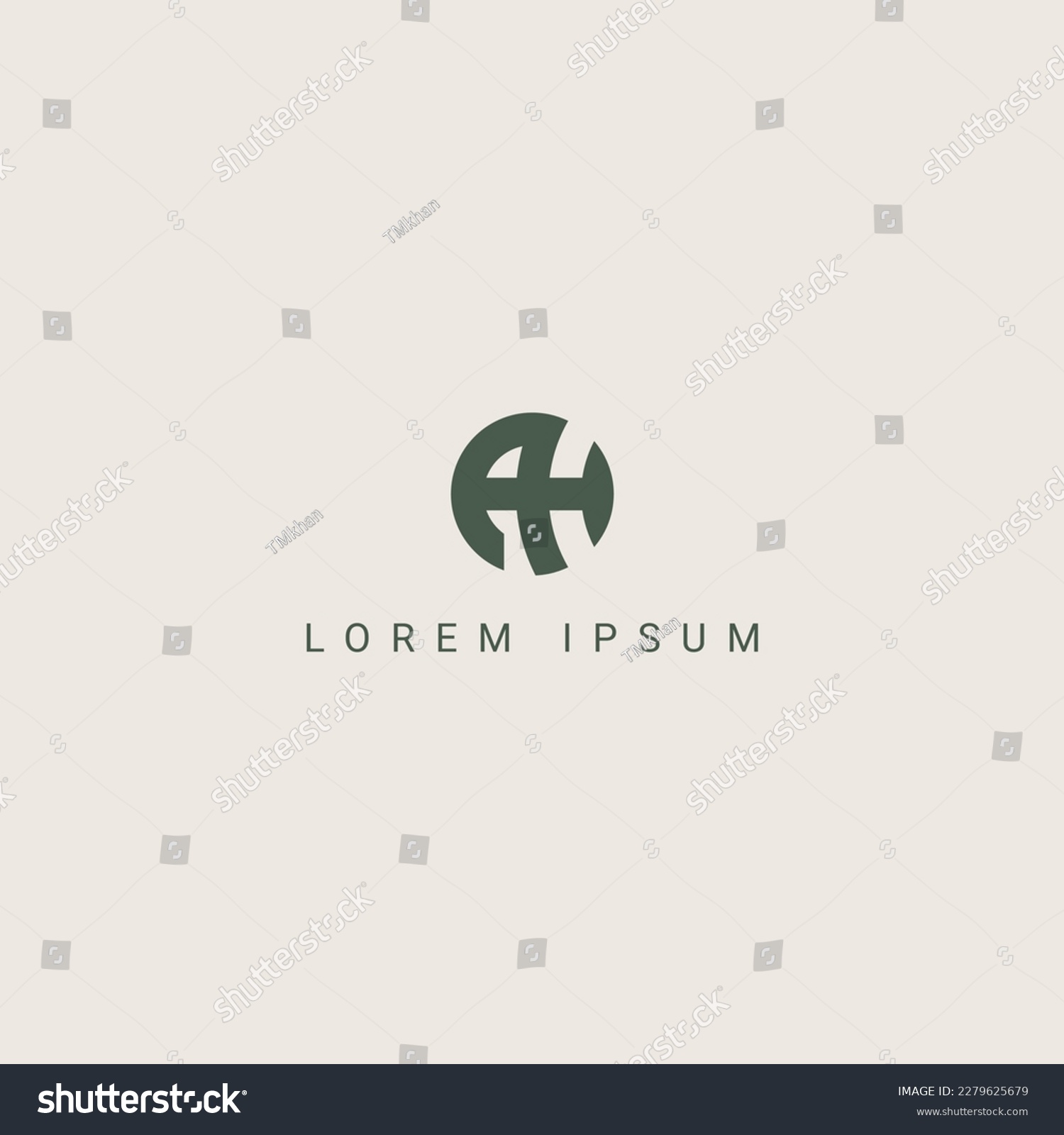 SVG of Abstract Letter AH HA Logo Design with Creative Modern template. svg