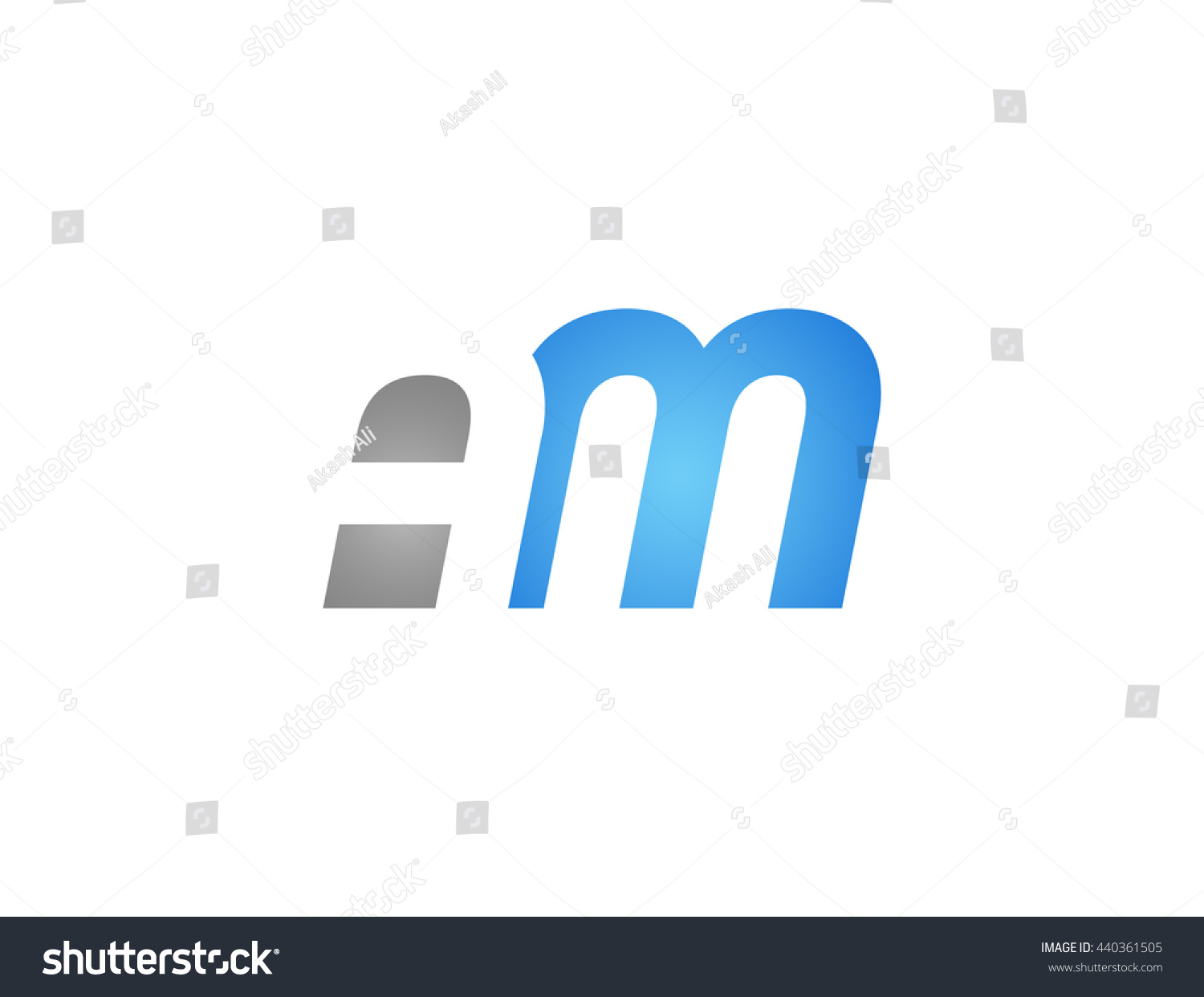 Abstract Letter Am Lovely Logo Design Stock Vector 440361505 - Shutterstock