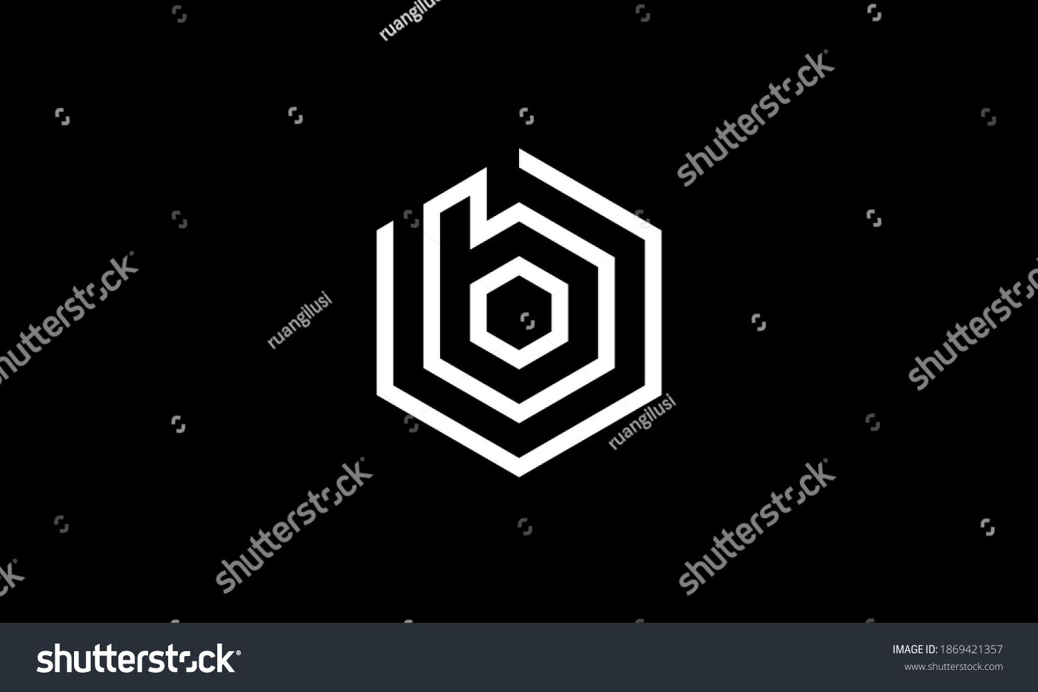 8,581 B Hexagon Logo Images, Stock Photos & Vectors | Shutterstock